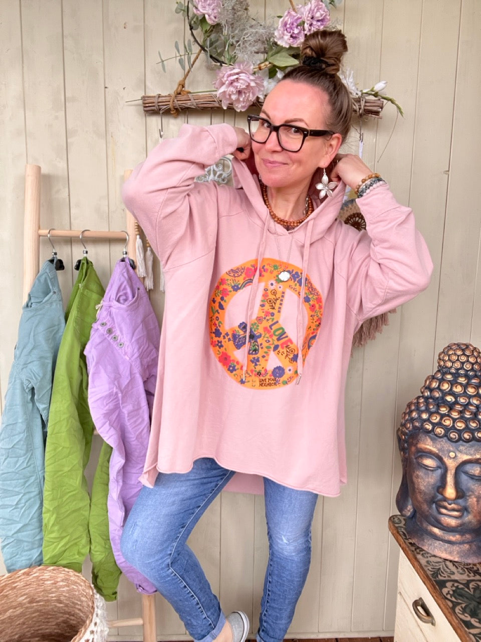 Pulli Peace zart Rose