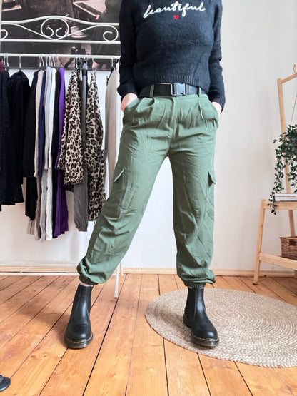 Jogpants Cargo Style Grün