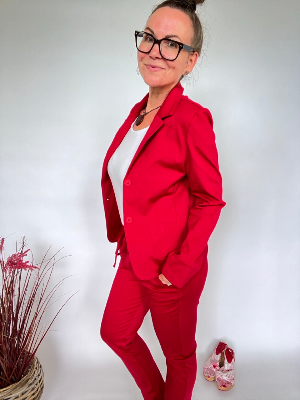 Sweat Blazer Maja Rot