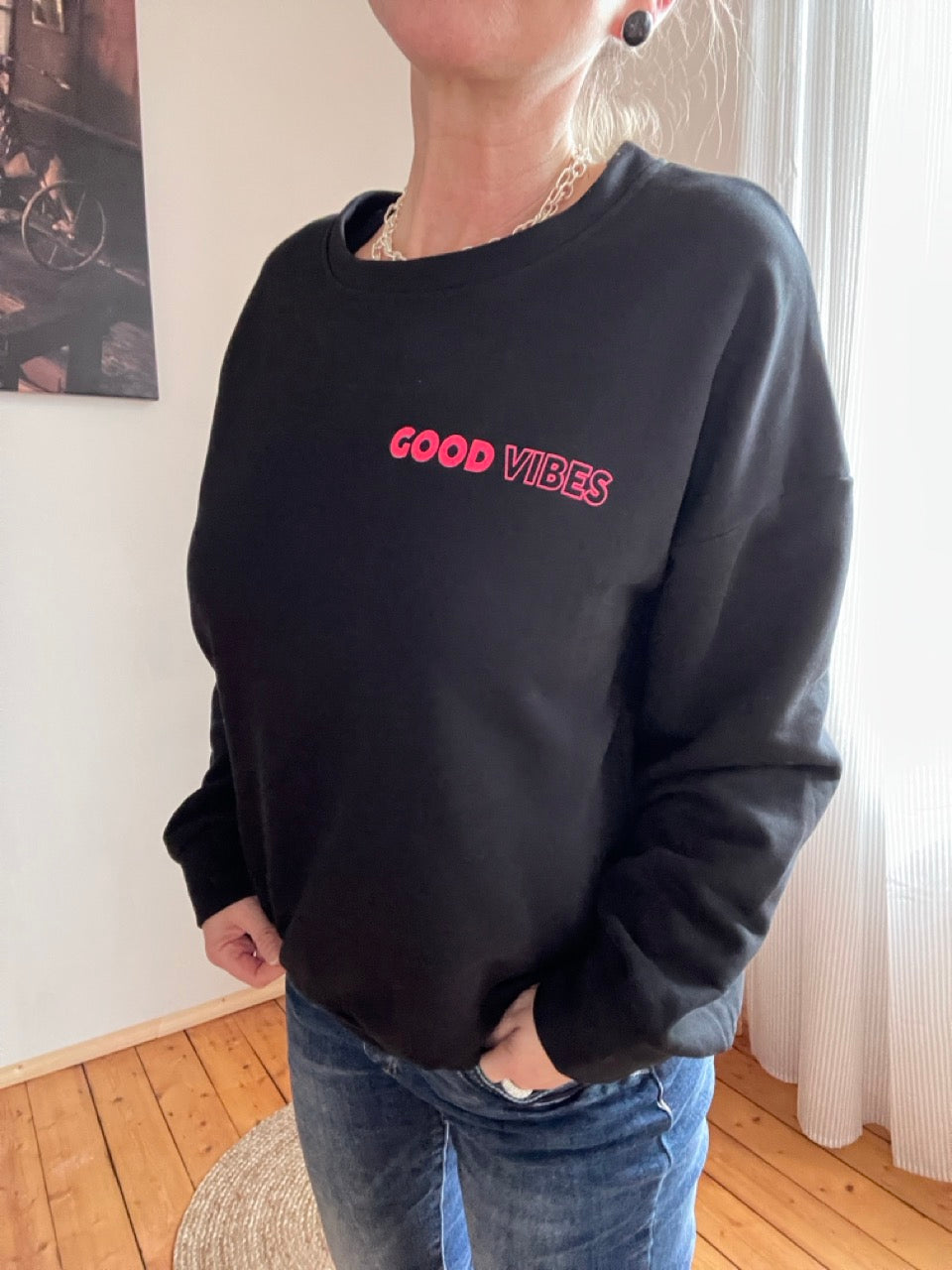 Pulli Good Vibes Schwarz