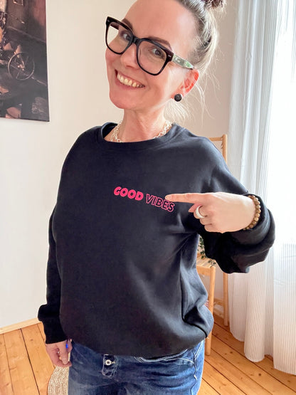 Pulli Good Vibes Schwarz