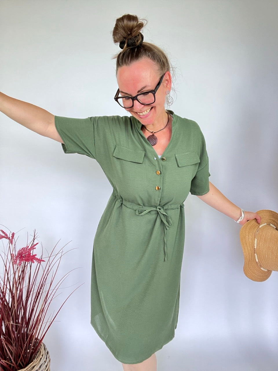 Kleid Tilda Olive Grün