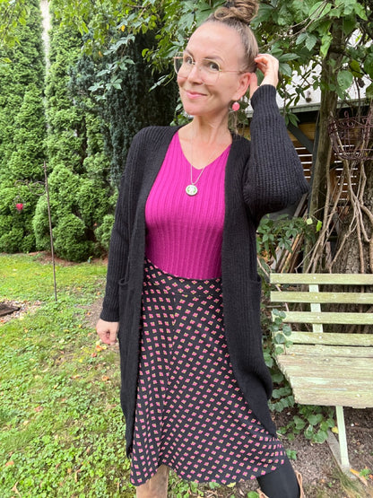 Strickjacke Mantel Heiterblick Schwarz