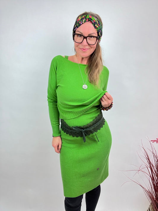 Set Kleid und Pulli Starlight Grün