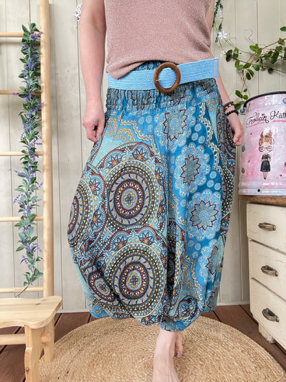 Hose Jumpsuit Mandala Blau