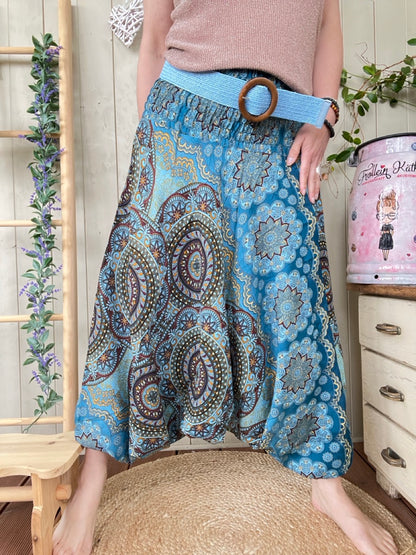 Hose Jumpsuit Mandala Blau