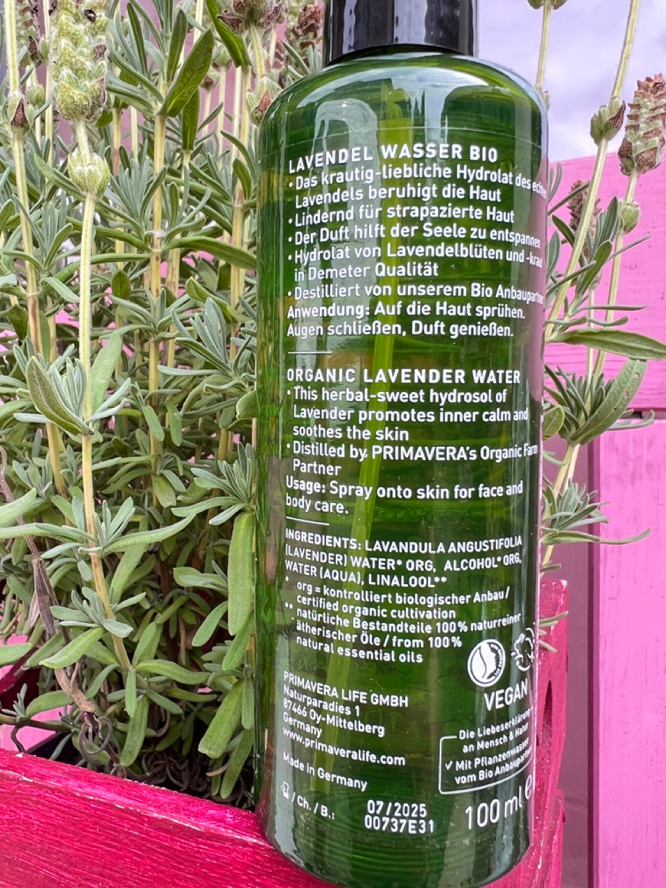 Pflanzenwasser Lavendel Bio