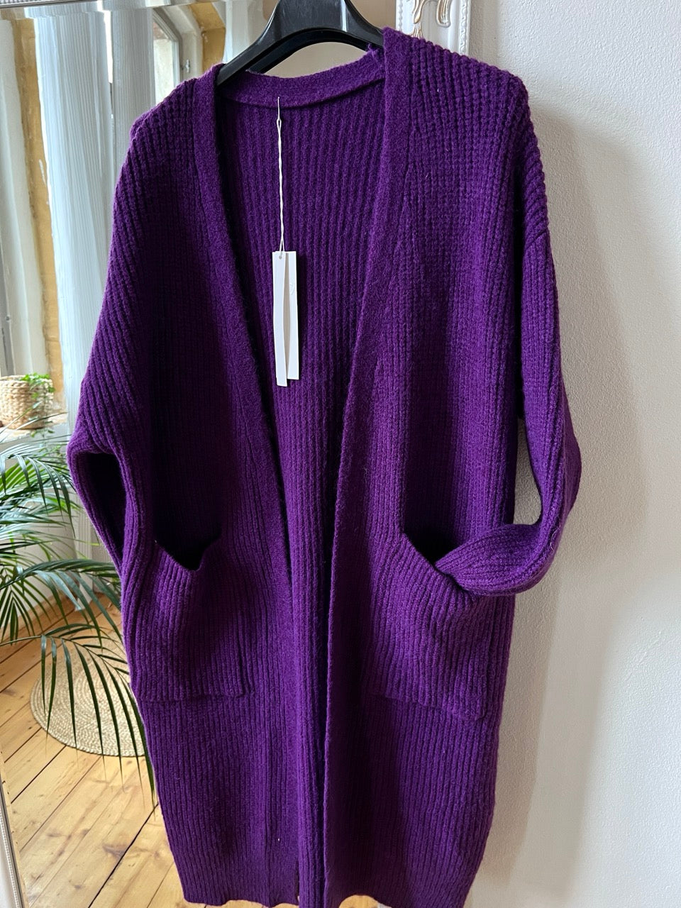 Strickjacke Mantel Heiterblick Violett