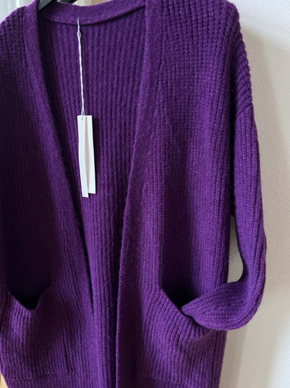 Strickjacke Mantel Heiterblick Violett