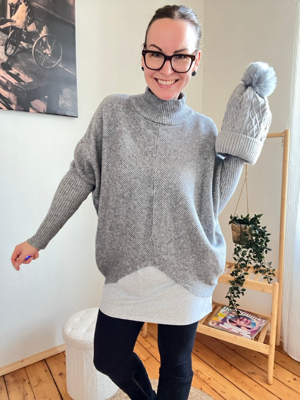 Pulli Lieblingsstück Grau meliert