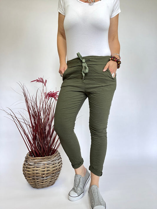 Jogpants Nice Style Olive Grün