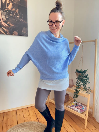 Pulli Mimi Morgenschön Hellblau meliert