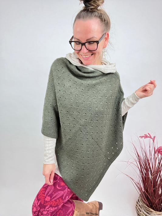 Poncho Woll Herzl Olive