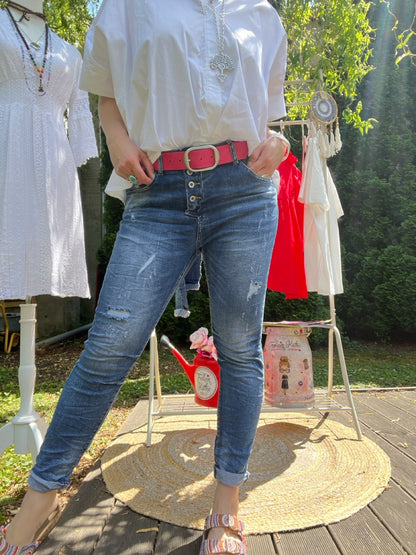 Hose Jeans Elsa New Destroyed Look Denim