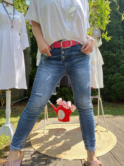 Hose Jeans Elsa New Destroyed Look Denim