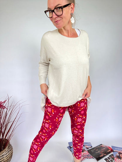 Thermo Leggings Flower Fox