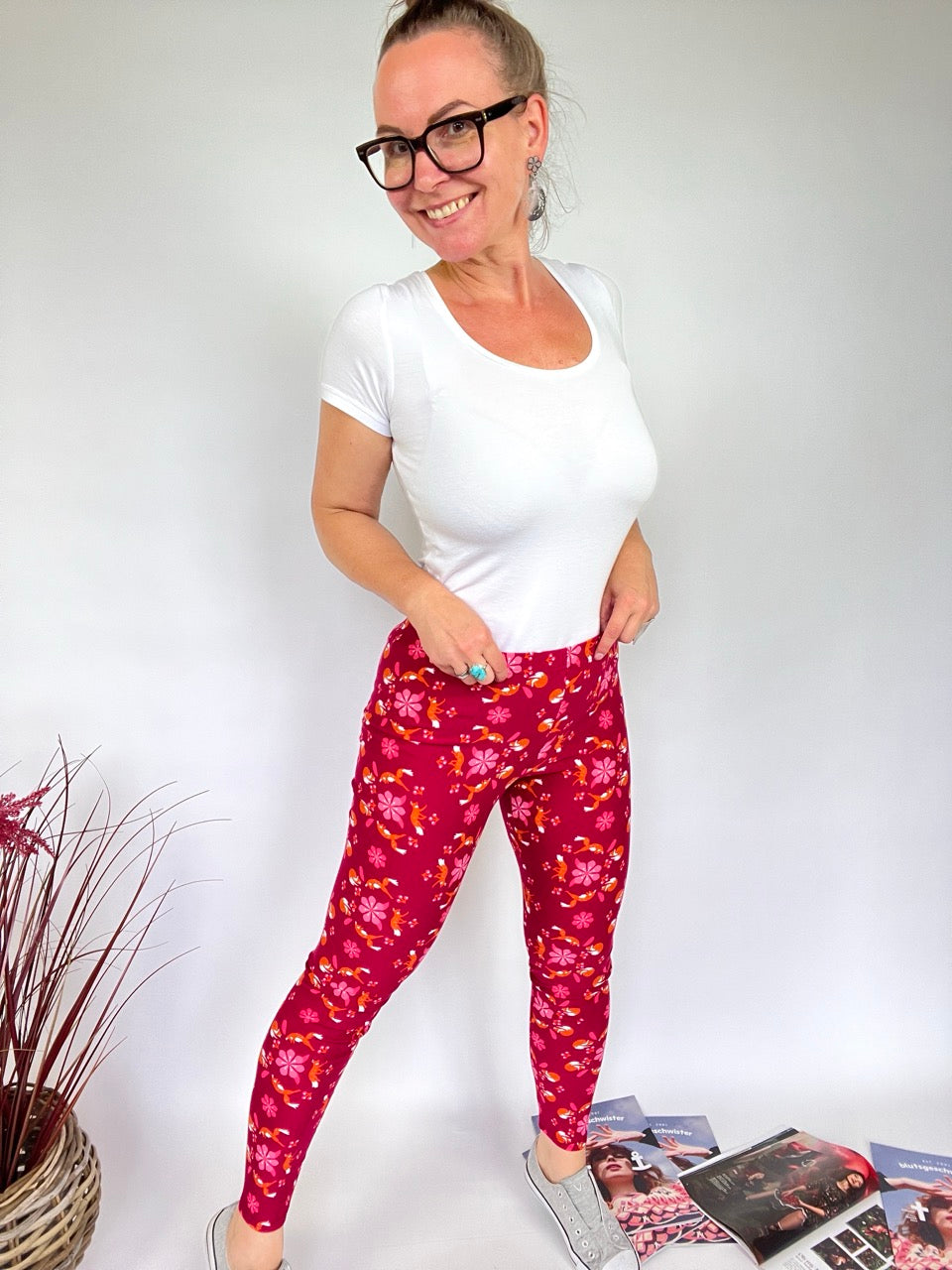 Thermo Leggings Flower Fox