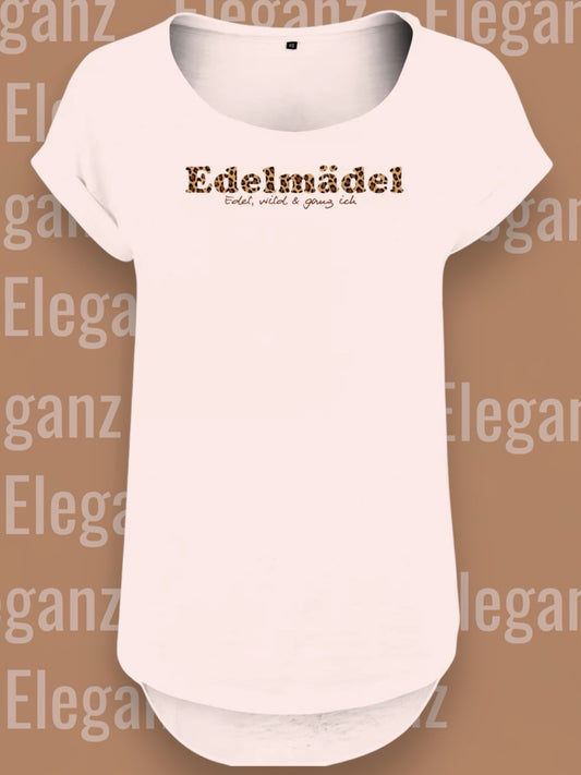 Shirt Edelmädel Slub Leo Logo