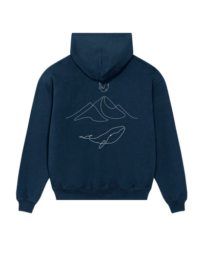 Hoodie Levels of Life Bikeley Navy & White NEU!