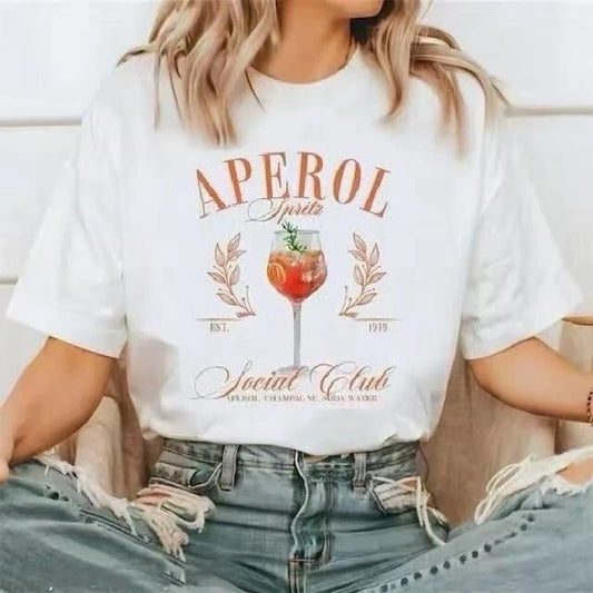 Shirt Aperol Weiß