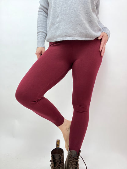 Leggings Strickschick Dunkelrot