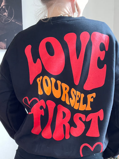 Pulli Love yourself Schwarz