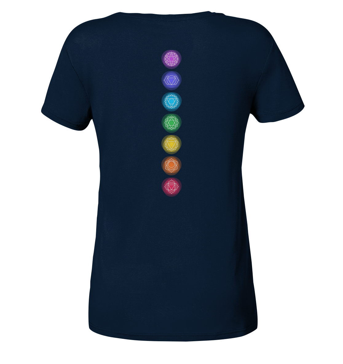 Shirt V-Neck Edelmädel Organic Chakras