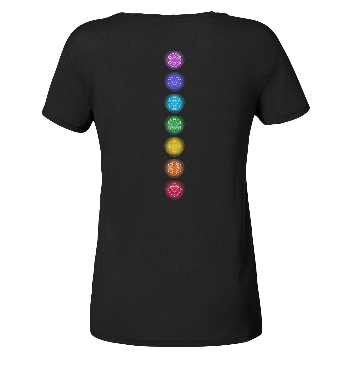 Shirt V-Neck Edelmädel Organic Chakras