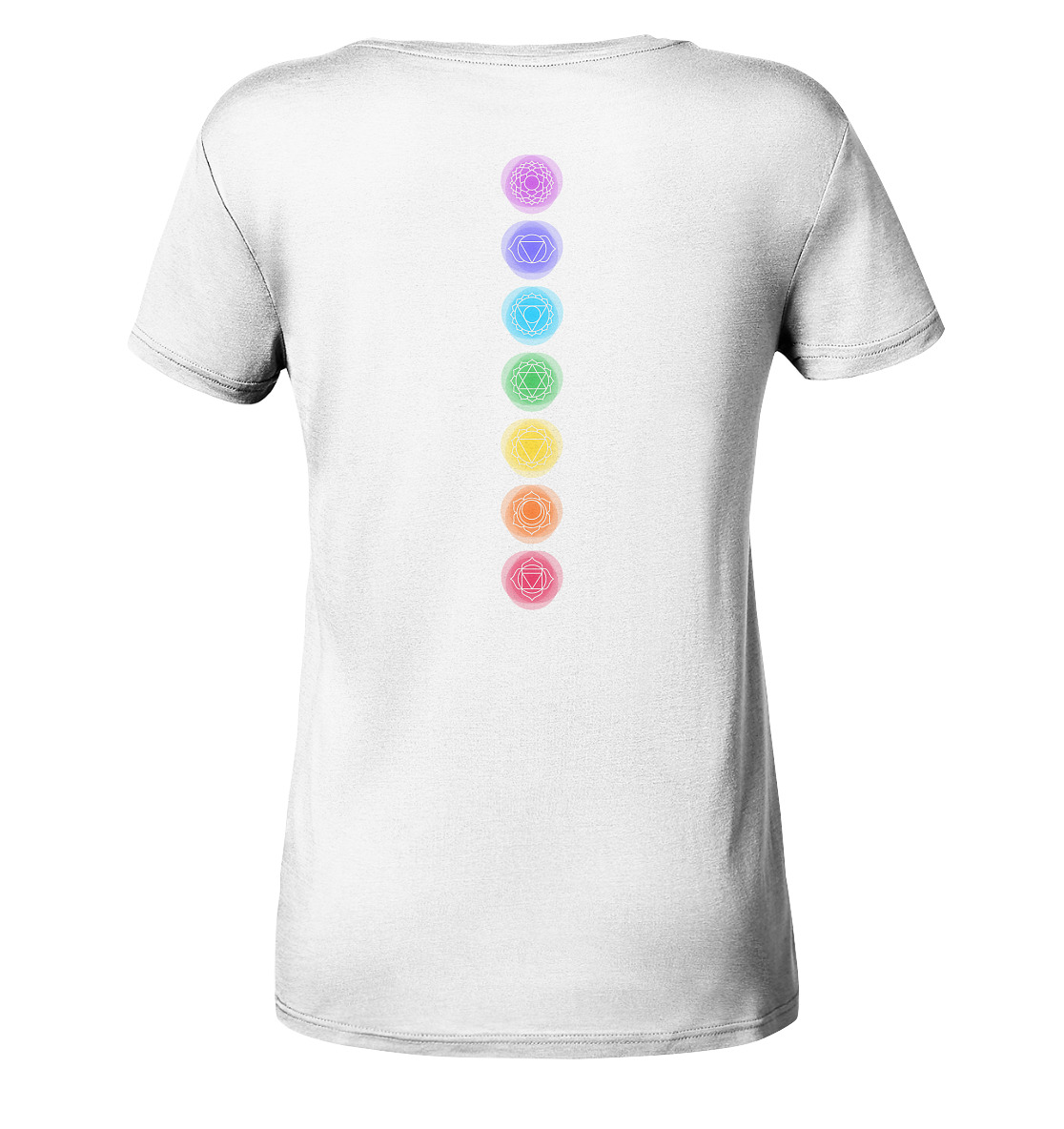 Shirt V-Neck Edelmädel Organic Chakras