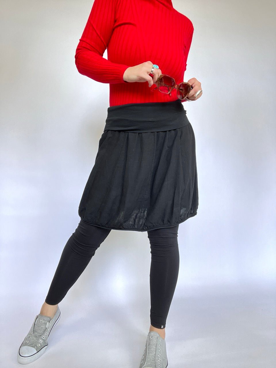 Ballonrock Sonnenschön Schwarz - FROLLEIN KÄTHE Shop