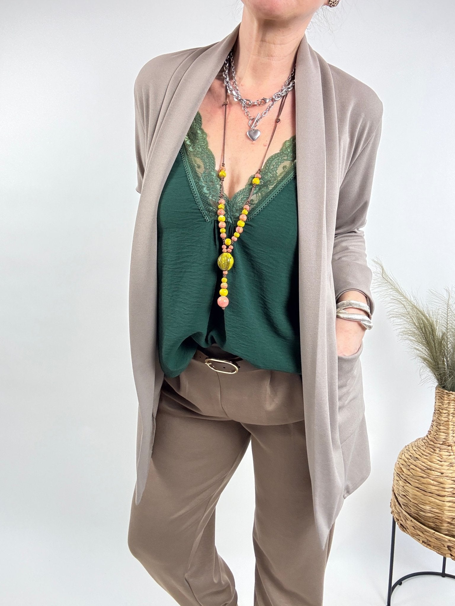 Blazer Cleo Taupe - FROLLEIN KÄTHE Shop