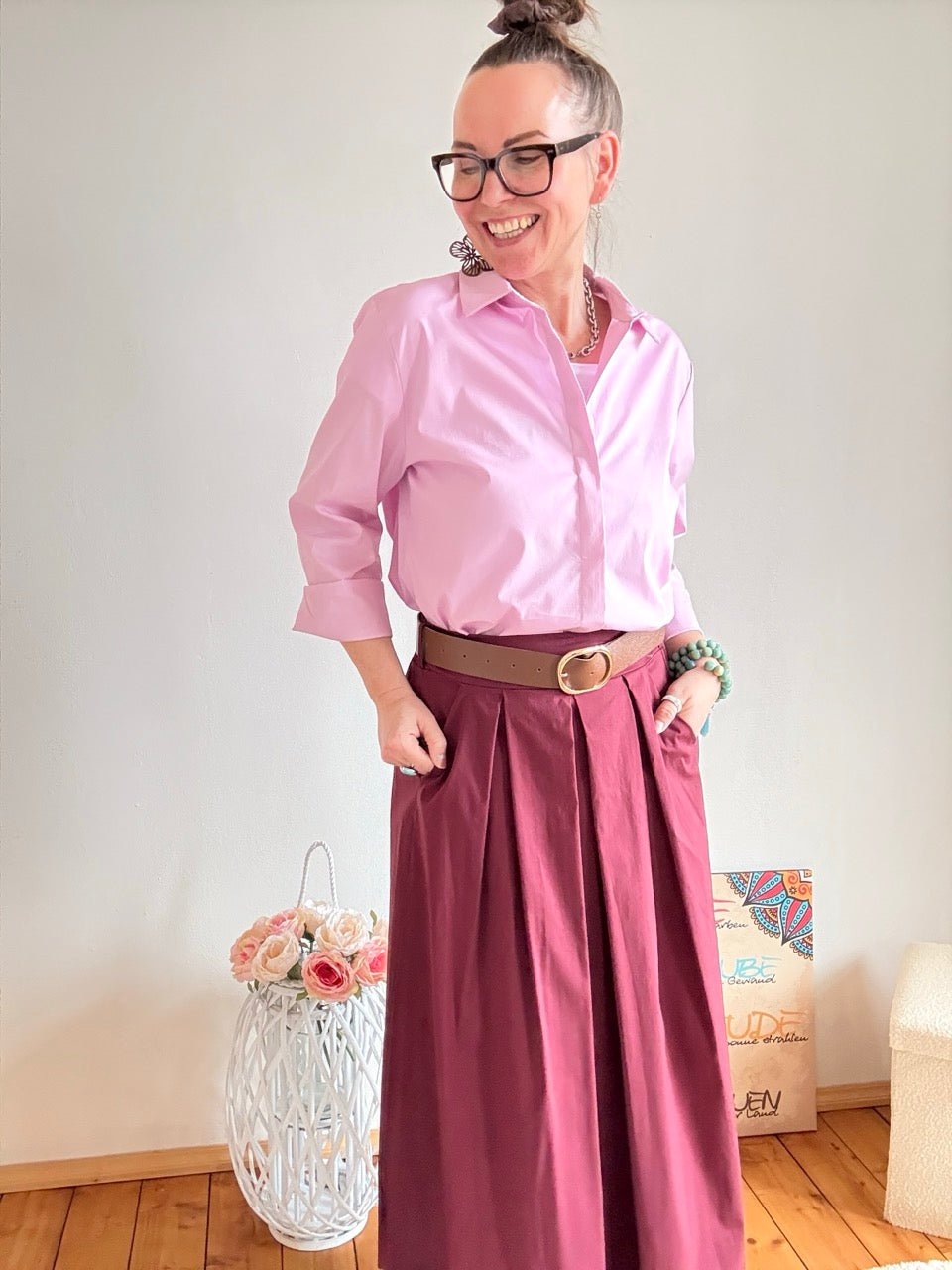 Bluse Gretchen Rose - FROLLEIN KÄTHE Shop