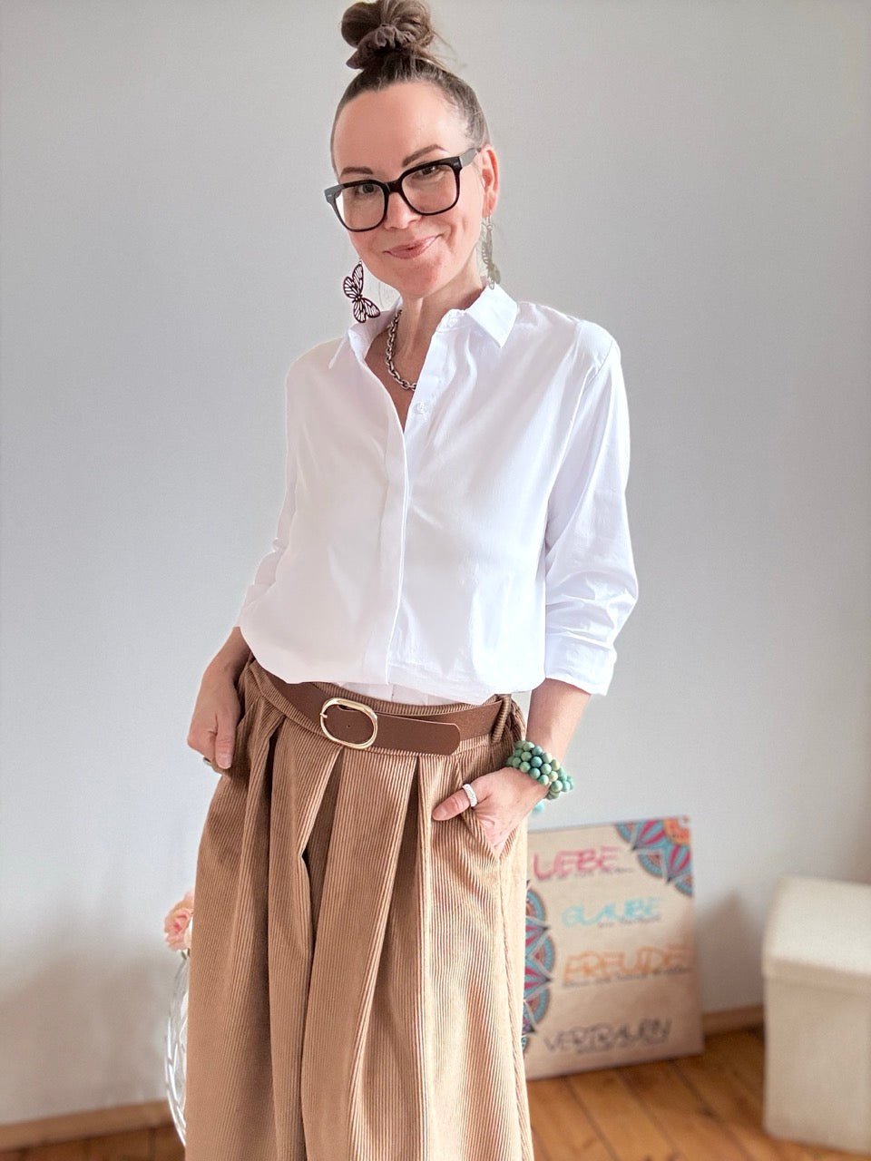 Bluse Gretchen Weiß - FROLLEIN KÄTHE Shop