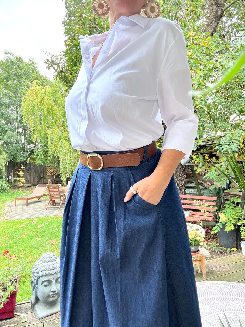 Bluse Gretchen Weiß - FROLLEIN KÄTHE Shop