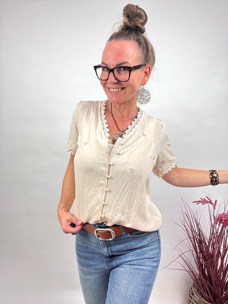 Bluse Lissi Cream - FROLLEIN KÄTHE Shop
