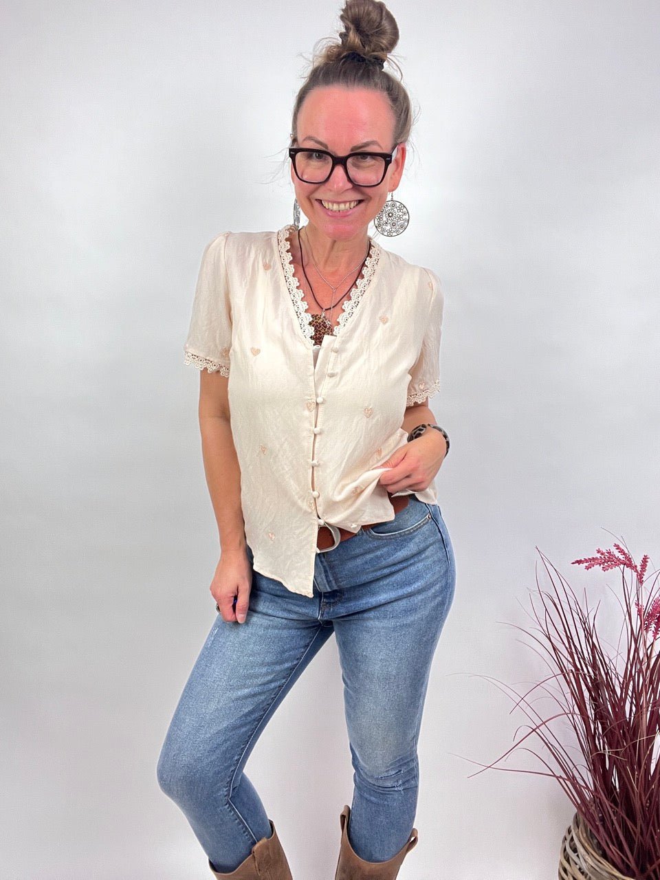 Bluse Lissi Cream - FROLLEIN KÄTHE Shop