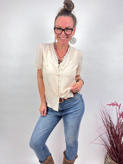 Bluse Lissi Cream - FROLLEIN KÄTHE Shop