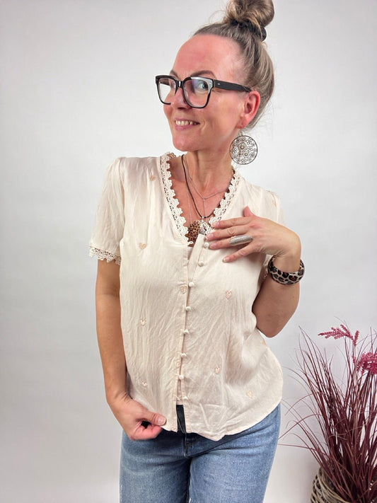 Bluse Lissi Cream - FROLLEIN KÄTHE Shop