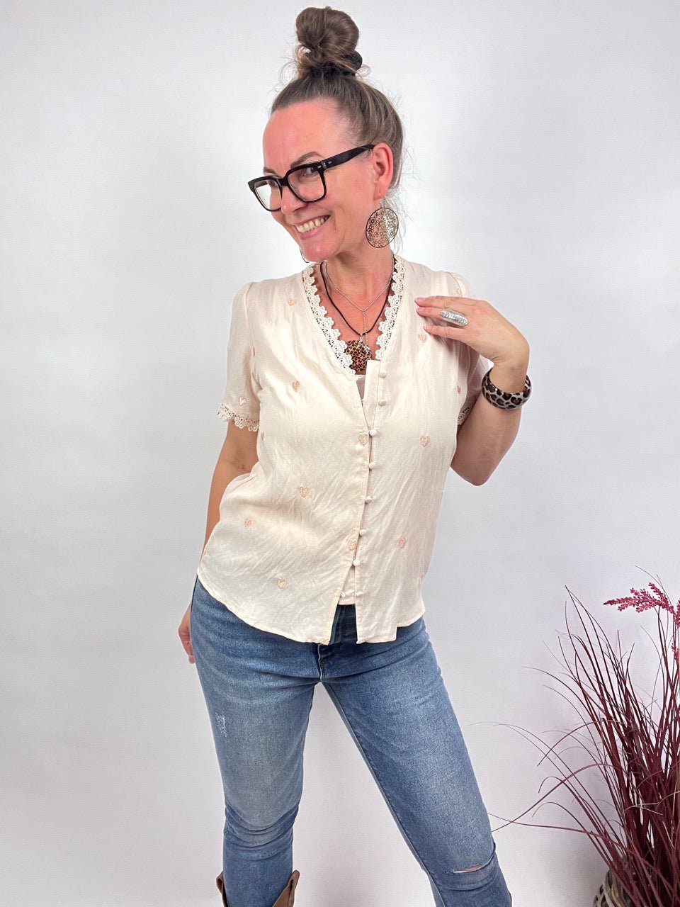 Bluse Lissi Cream - FROLLEIN KÄTHE Shop