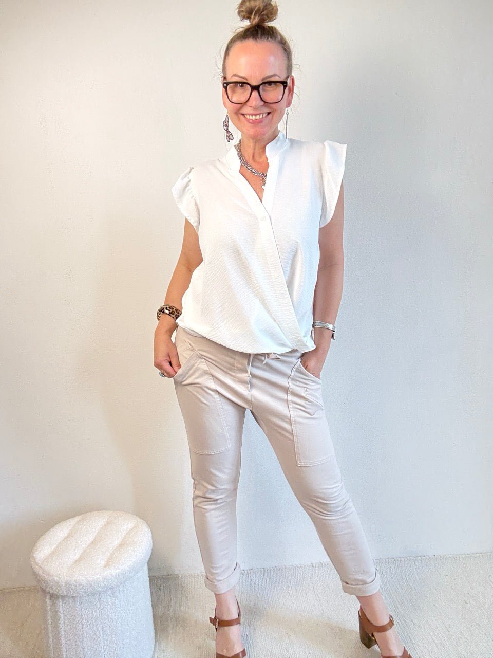 Bluse Liv Weiß - FROLLEIN KÄTHE Shop