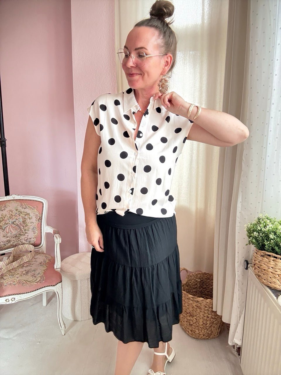 Bluse Lula Cream - FROLLEIN KÄTHE Shop