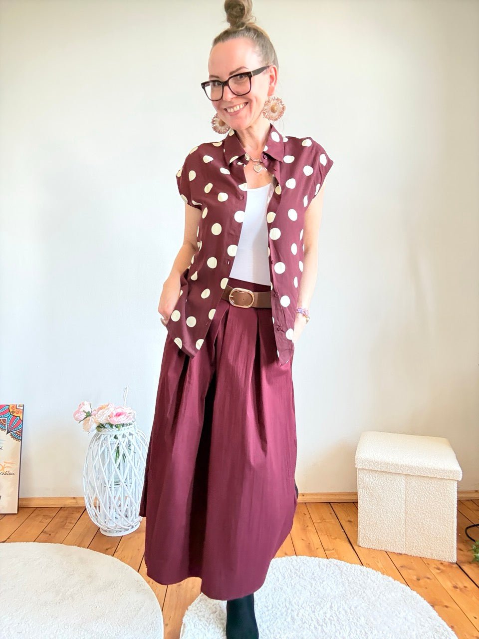 Bluse Lula Heidelbeere - FROLLEIN KÄTHE Shop