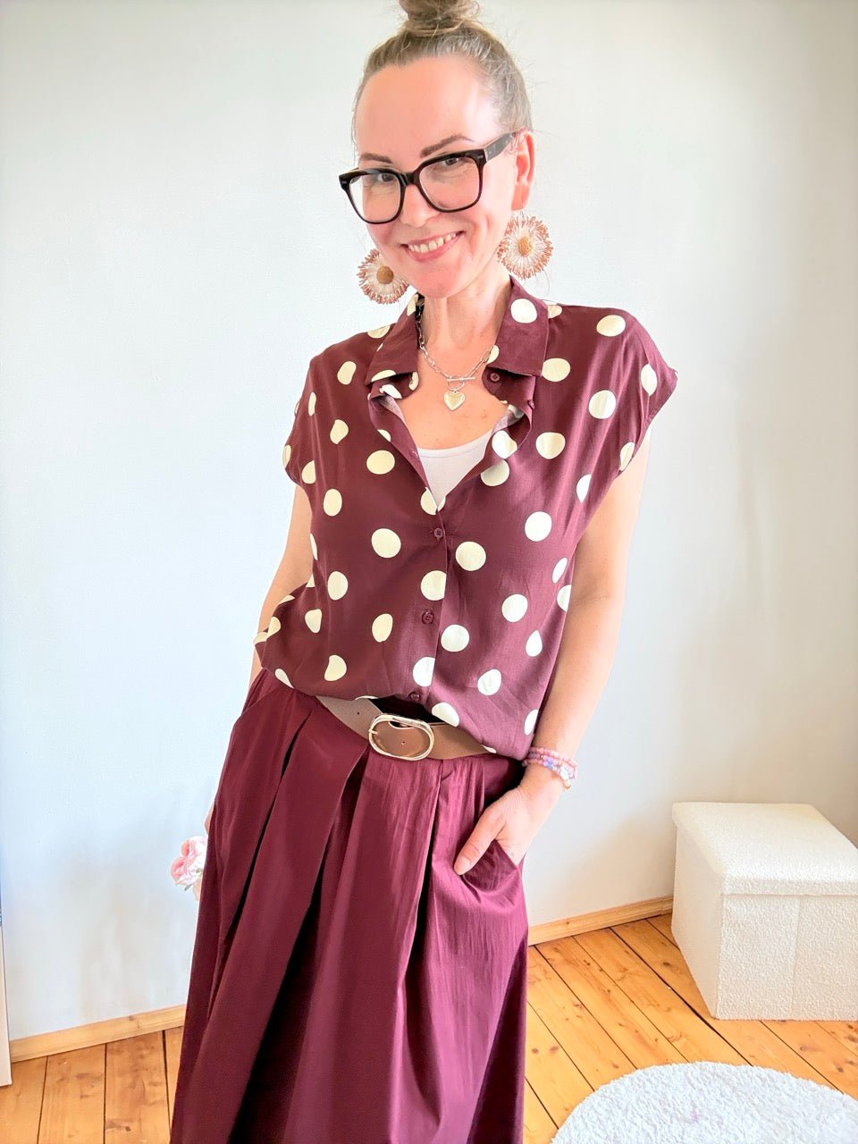 Bluse Lula Heidelbeere - FROLLEIN KÄTHE Shop