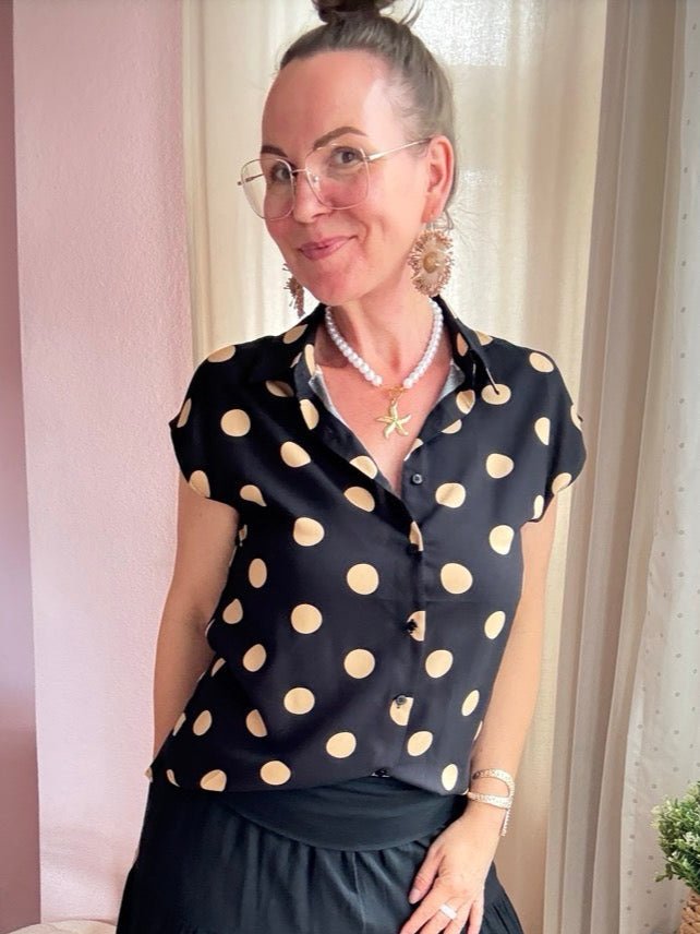 Bluse Lula Schwarz - FROLLEIN KÄTHE Shop