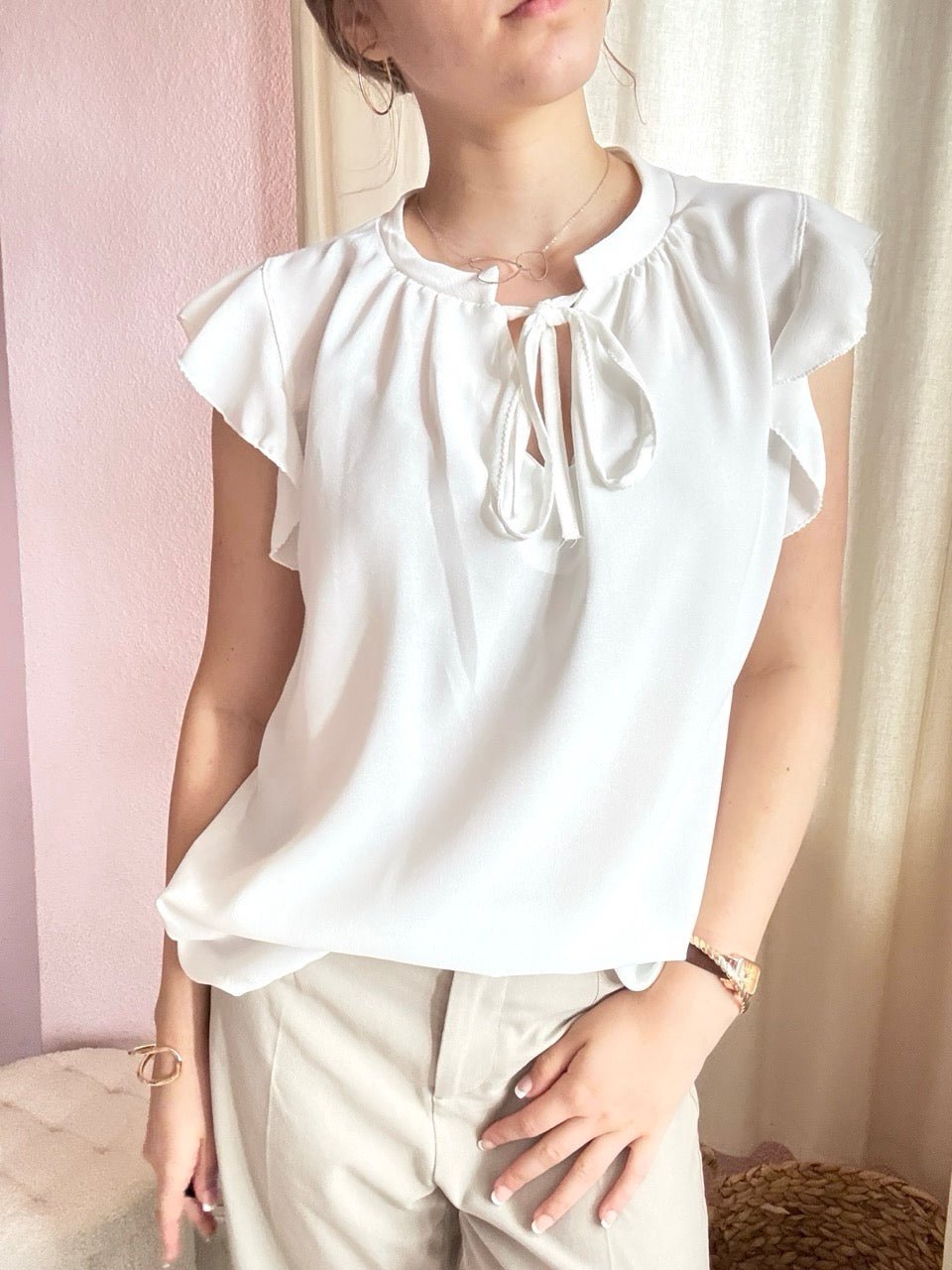 Bluse Maria Weiß - FROLLEIN KÄTHE Shop