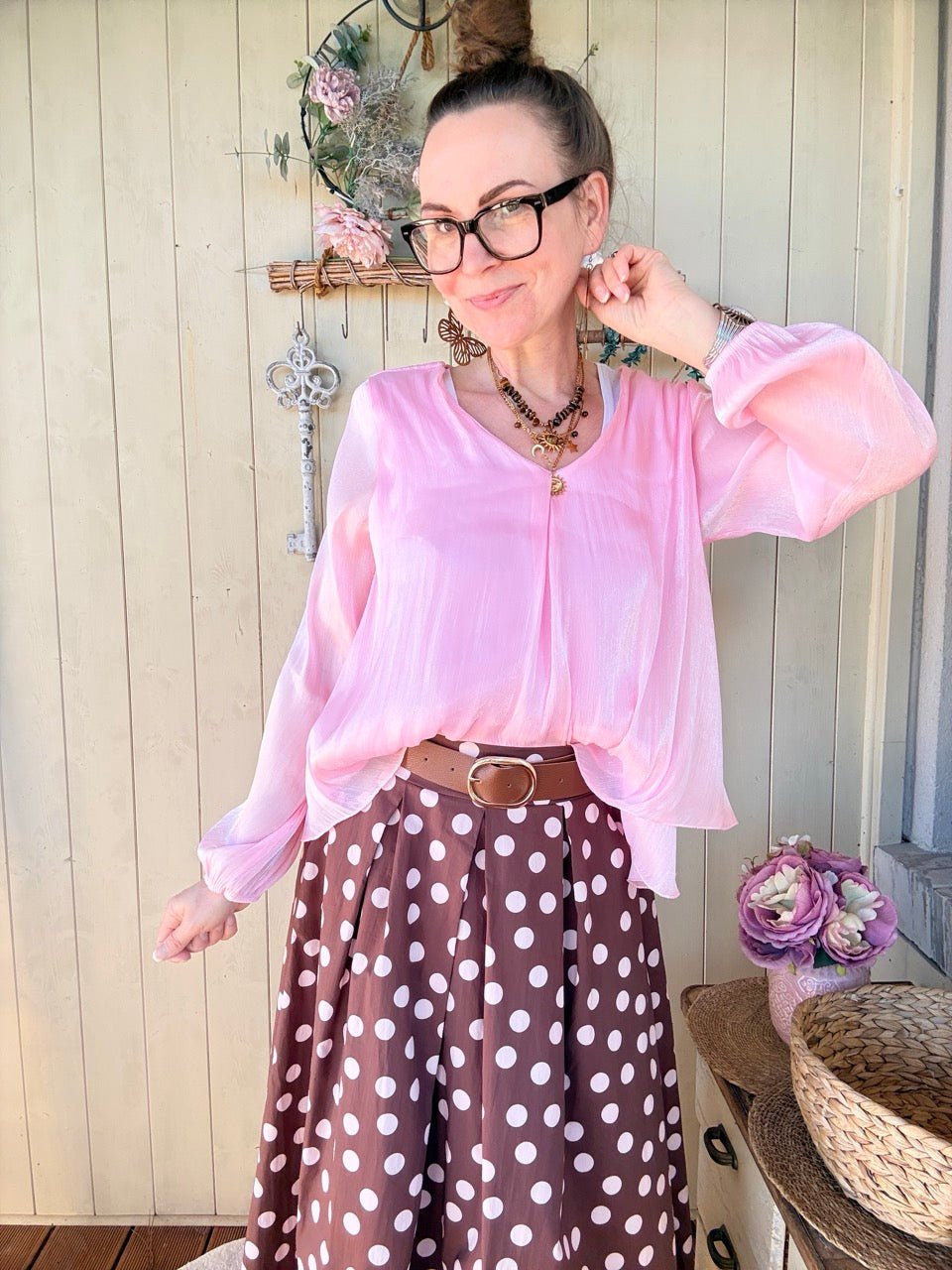 Bluse Paloma Rose - FROLLEIN KÄTHE Shop