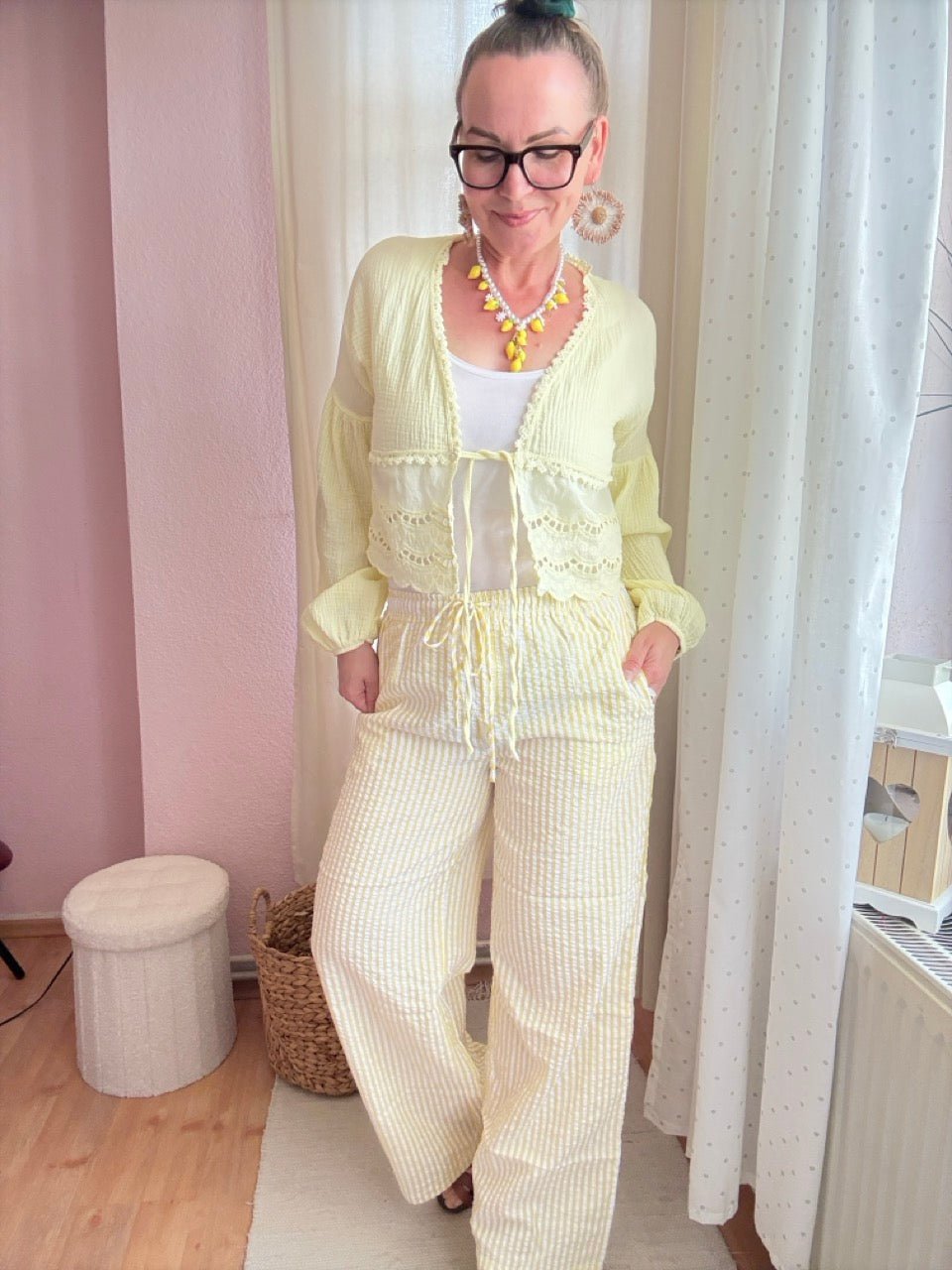 Bluse Sweetheart Lemon - FROLLEIN KÄTHE Shop
