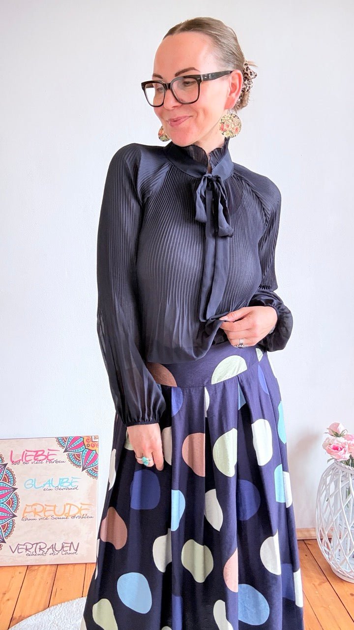 Bluse Swing Swing Dunkelblau - FROLLEIN KÄTHE Shop