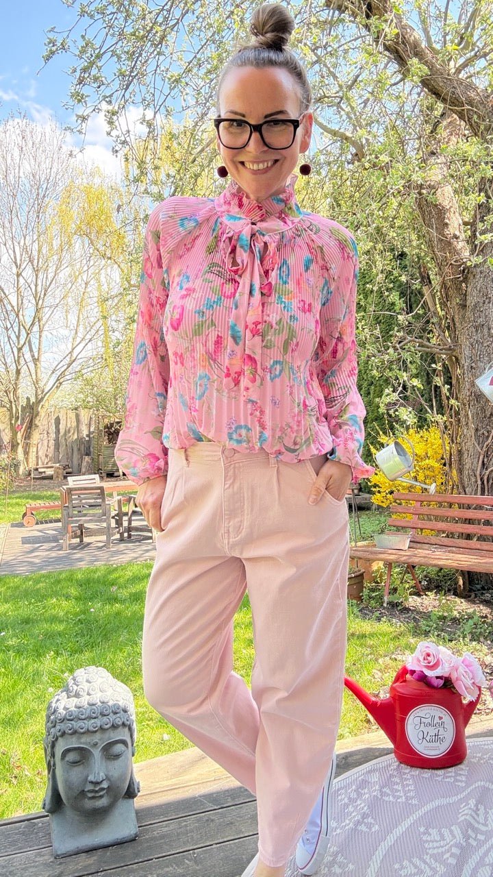 Bluse Swing Swing Flower Dream Rose - FROLLEIN KÄTHE Shop