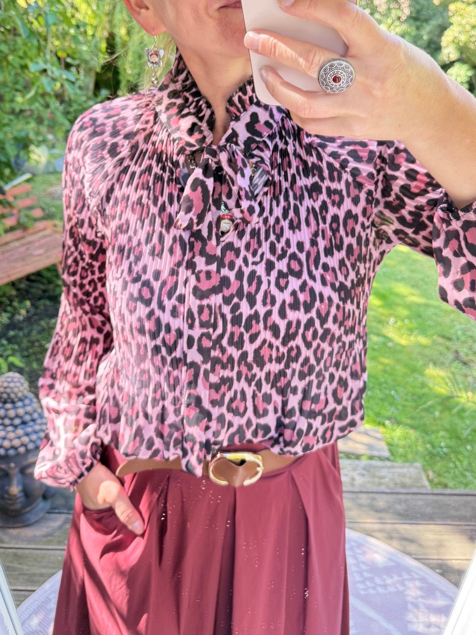 Bluse Swing Swing Leo Fuchsia - FROLLEIN KÄTHE Shop